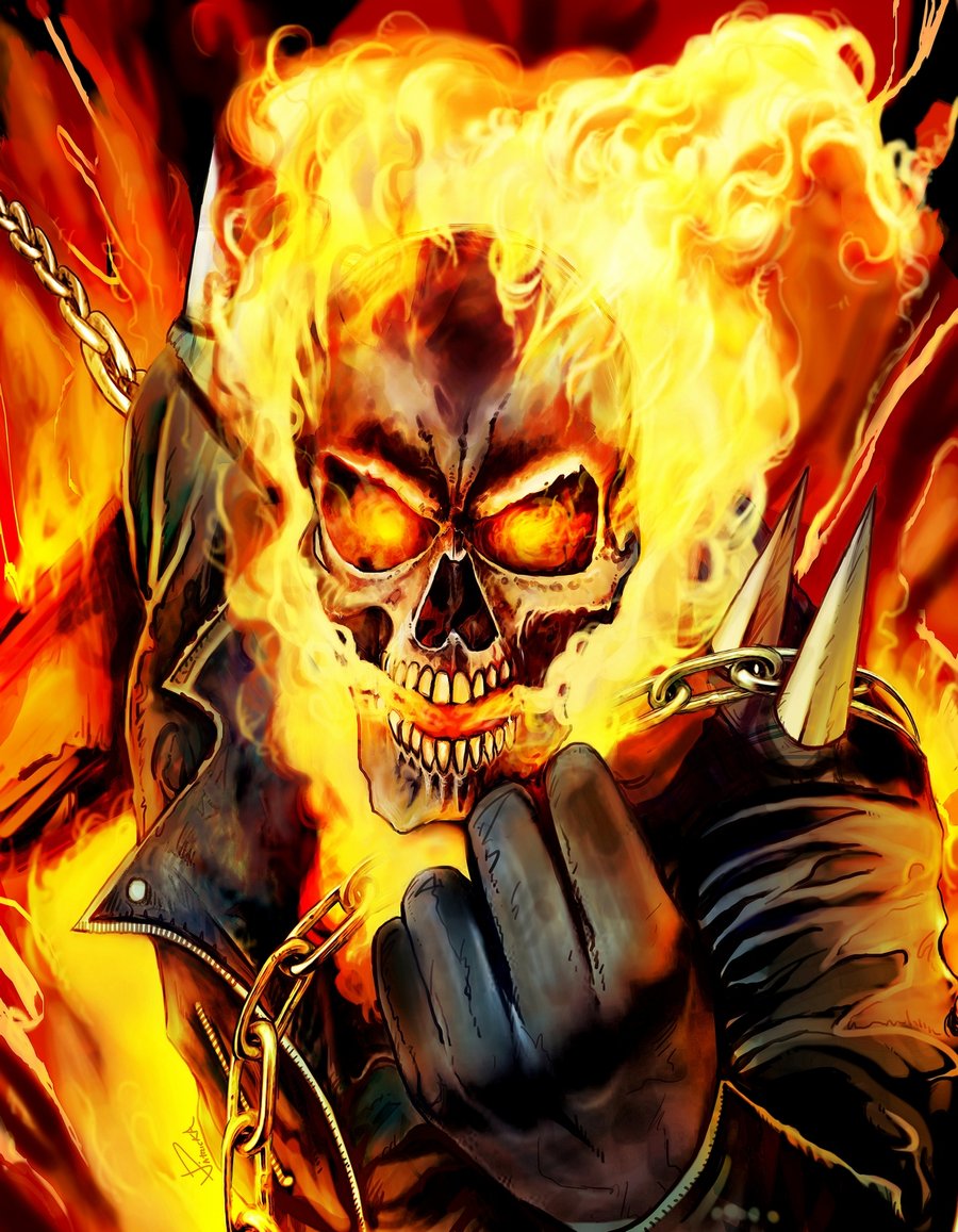 Ghost Rider drawn by Jose-Patricio Aguirre