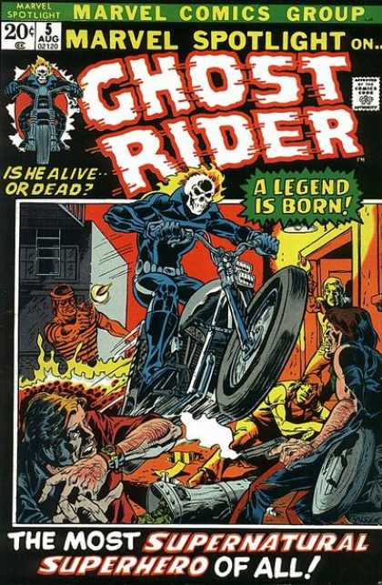 Ghost Rider's premier in Marvel Spotlight #5